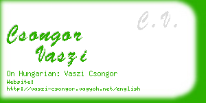 csongor vaszi business card